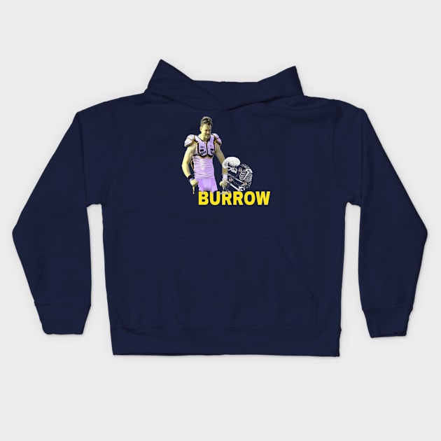 Joe Burrow Sunglasses Kids Hoodie by monikamonik